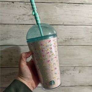 Starbucks Birthday Cake Celebration Cold Cup Tumbler